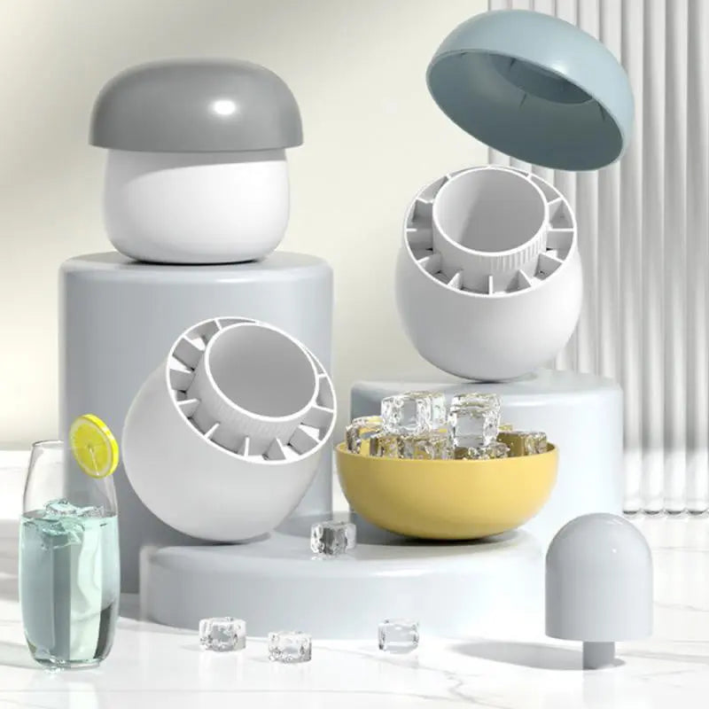 Ice Block Mold Silicone Mushroom Ice Cup Frozen Refrigerator Ice Grid Box Durable Easy Demould Bucket Homemade Crushed Ice Maker Ktichen Gadgets Trendify Hubs