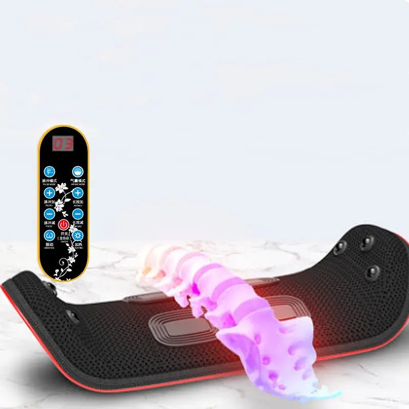 Relaxation Electric Lumbar Traction Device Waist Back Massager Vibration Massage Lumbar Spine Support Waist Relieve Fatigue Trendify Hubs