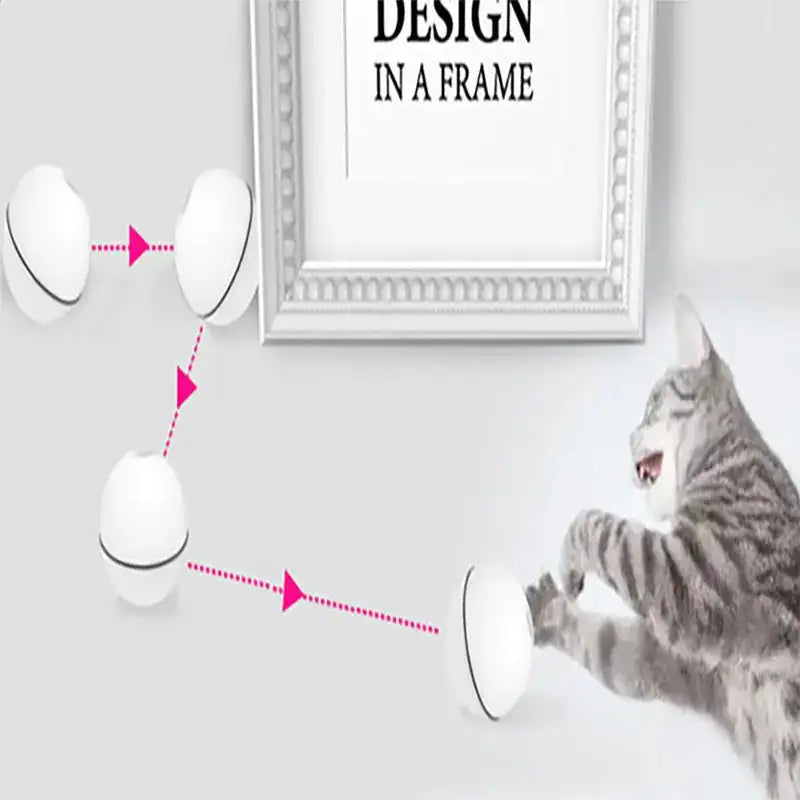 LED Laser Electronic Rolling Pet Funny Cat Toy Ball Trendify Hubs
