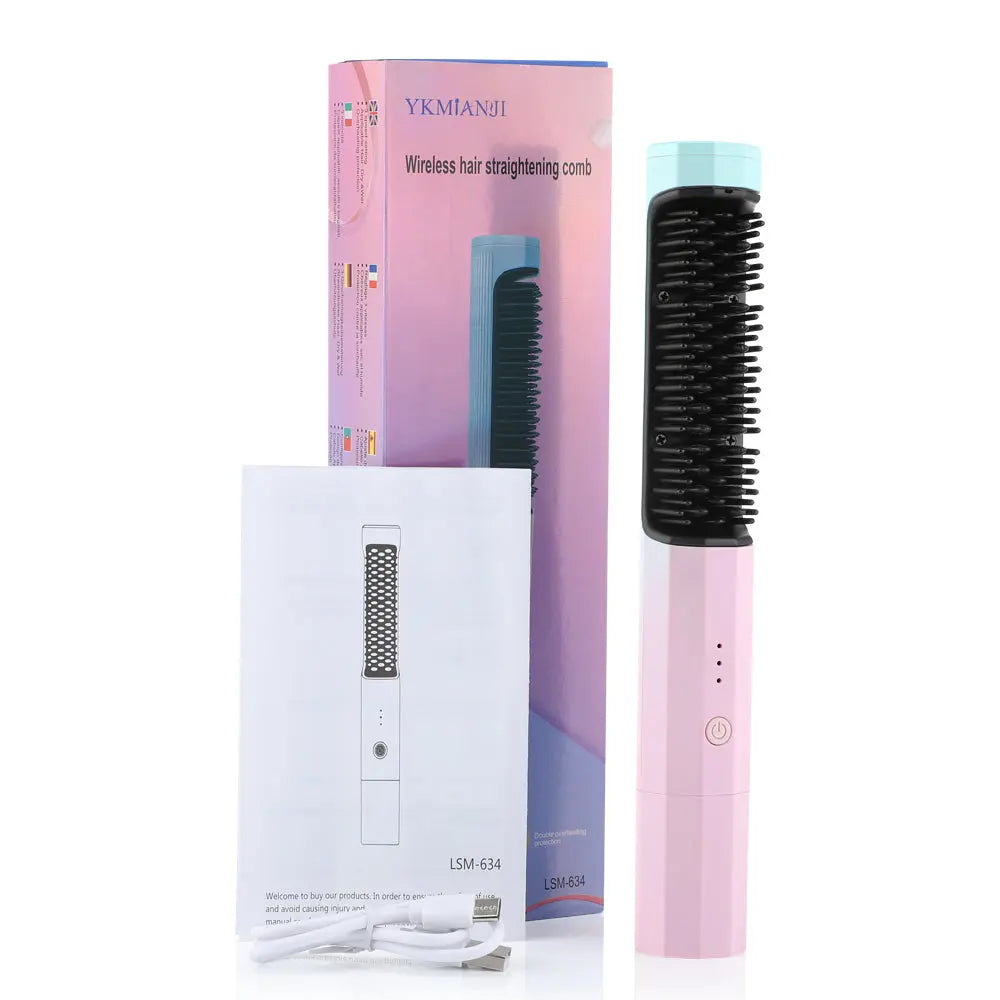Wireless Straightener Curler Curling Straighten Dual-purpose Travel Portable USB Charging Trendify Hubs