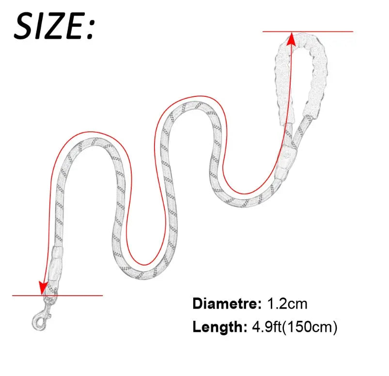 Reflective Dog Leash Nylon Pet Dog Leash Rope trendify