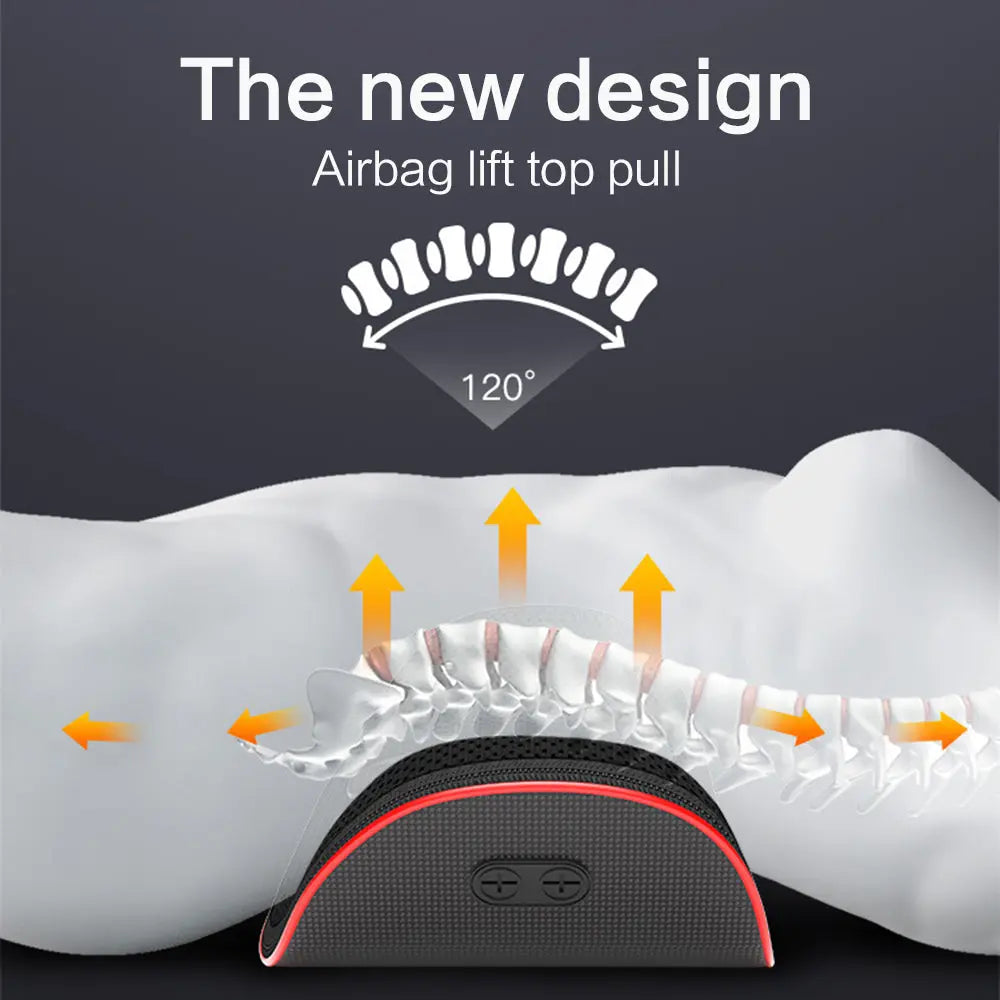 Relaxation Electric Lumbar Traction Device Waist Back Massager Vibration Massage Lumbar Spine Support Waist Relieve Fatigue Trendify Hubs