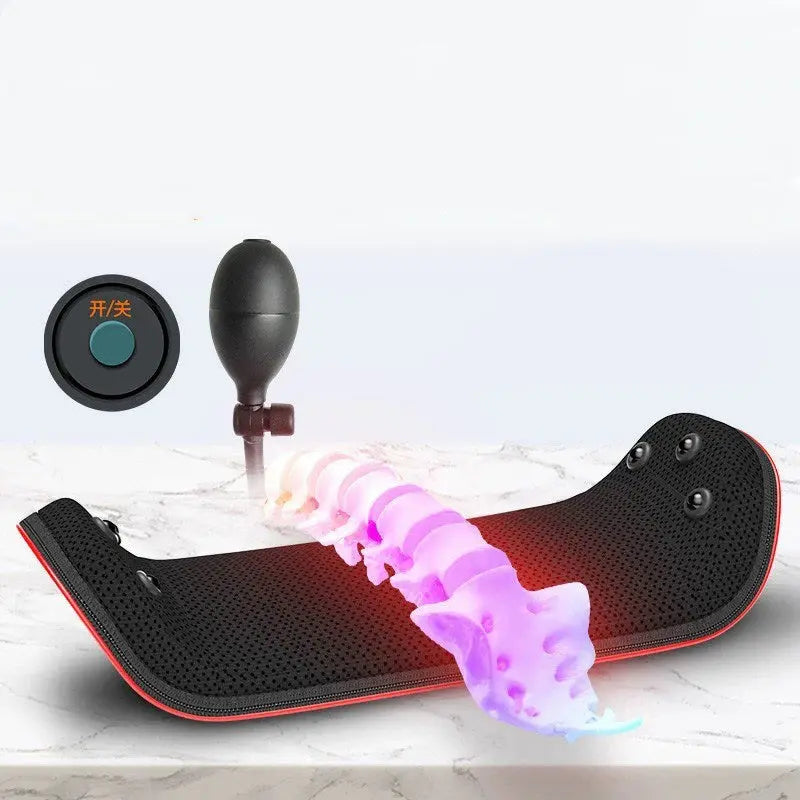 Relaxation Electric Lumbar Traction Device Waist Back Massager Vibration Massage Lumbar Spine Support Waist Relieve Fatigue Trendify Hubs