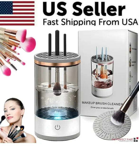 Automatic Brush Cleaner Electric Makeup Brush Cleaning Machine Fast Clean Dryer Trendify Hubs