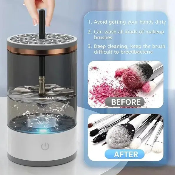 Automatic Brush Cleaner Electric Makeup Brush Cleaning Machine Fast Clean Dryer Trendify Hubs