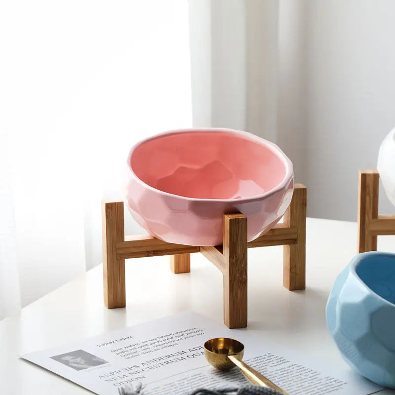 Pet bowl oblique mouth cat bowl food bowl dog bowl method bucket food bowl Trendify Hubs