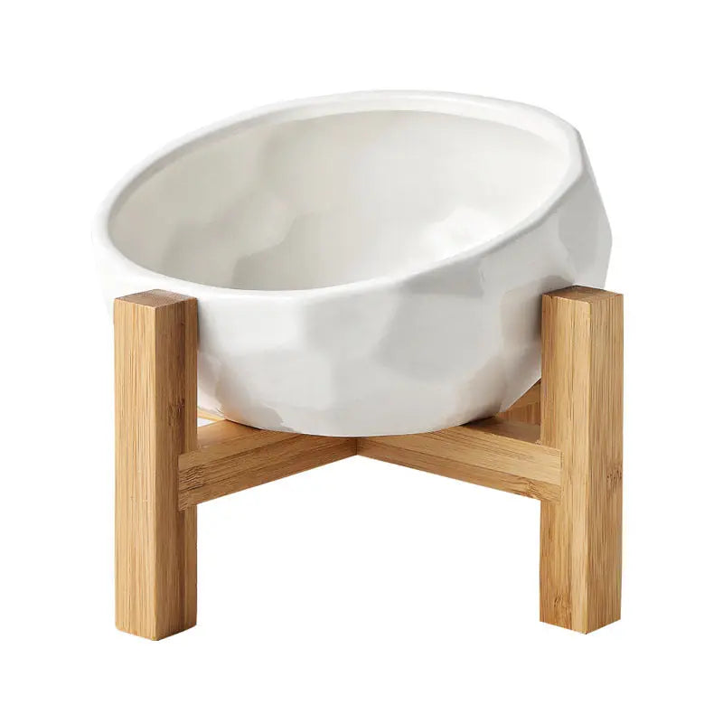 Pet bowl oblique mouth cat bowl food bowl dog bowl method bucket food bowl Trendify Hubs