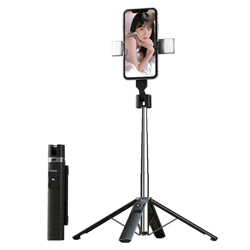Quadrupod Double Fill Light Mobile Phone Bluetooth-compatible Selfie Stick Trendify Hubs