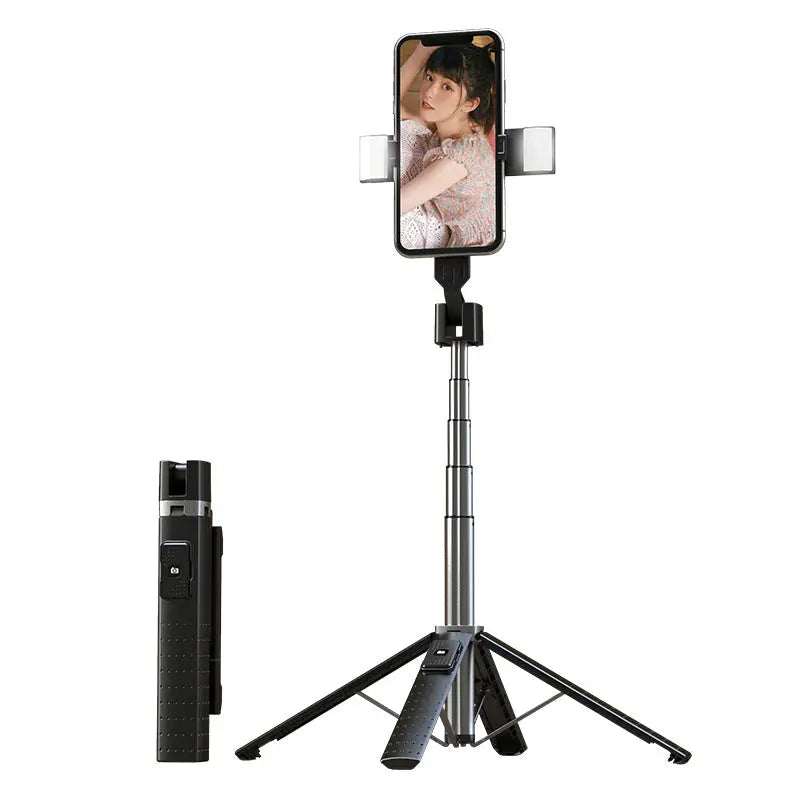 Quadrupod Double Fill Light Mobile Phone Bluetooth-compatible Selfie Stick Trendify Hubs