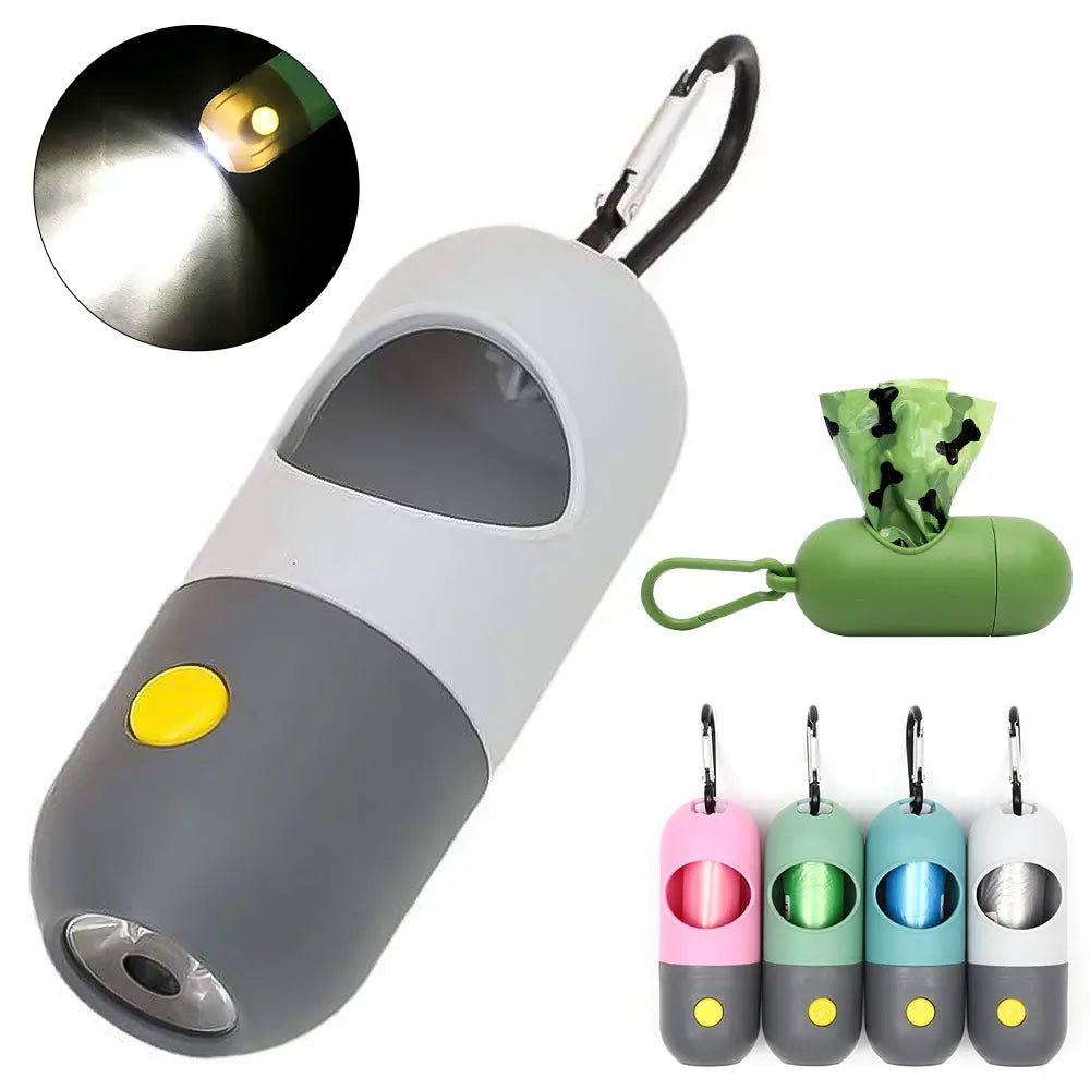 Led Light Pet Waste Bag Dispenser For Dogs Cats Dog Poop Scooper Bags Waste Bags Holder Dispensers Pet Clean Accessories Trendify Hubs