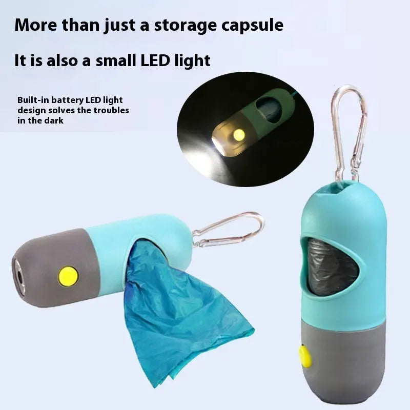 Led Light Pet Waste Bag Dispenser For Dogs Cats Dog Poop Scooper Bags Waste Bags Holder Dispensers Pet Clean Accessories Trendify Hubs