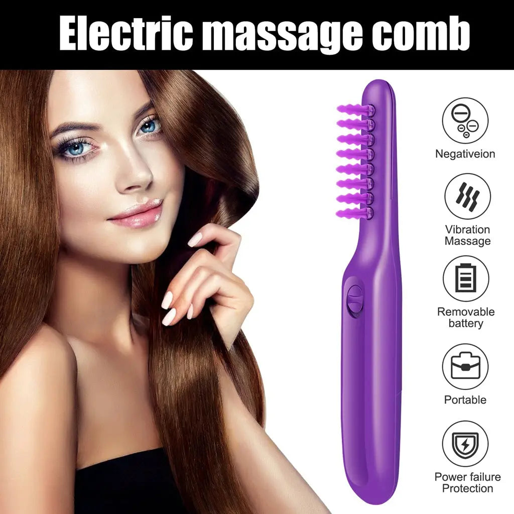 Electric Hair Brush,Electric Detangling Brush Scalp Massage Hair Brush Trendify Hubs