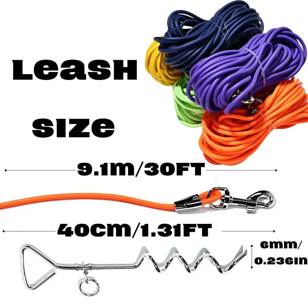 Ground Stake Fixed Dog Leash Allows Your Beloved Dog To Play More Freely Trendify Hubs