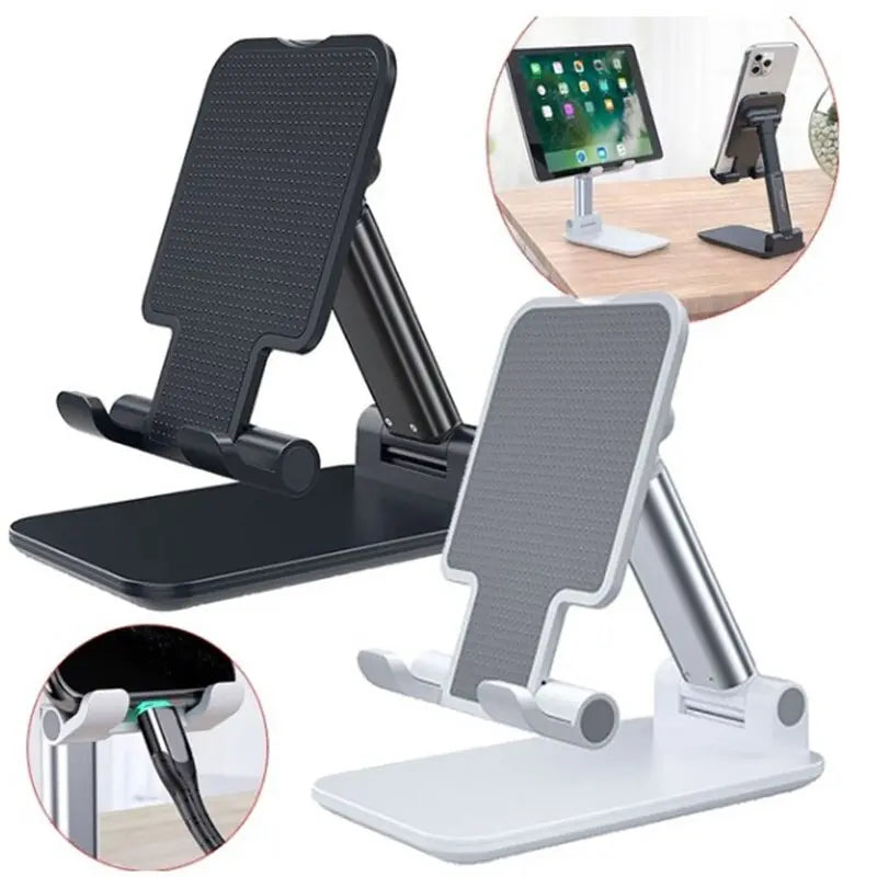 Metal Desktop Tablet Holder Table Cell Foldable Extend Support Desk Mobile Phone Holder Stand For iPhone iPad Adjustable Trendify Hubs
