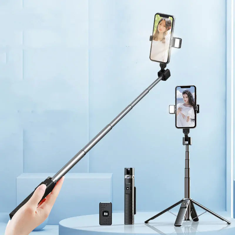 Quadrupod Double Fill Light Mobile Phone Bluetooth-compatible Selfie Stick Trendify Hubs