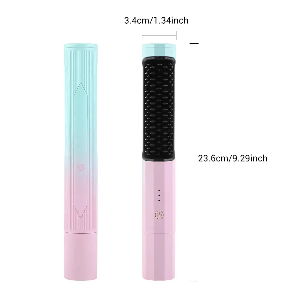Wireless Straightener Curler Curling Straighten Dual-purpose Travel Portable USB Charging Trendify Hubs