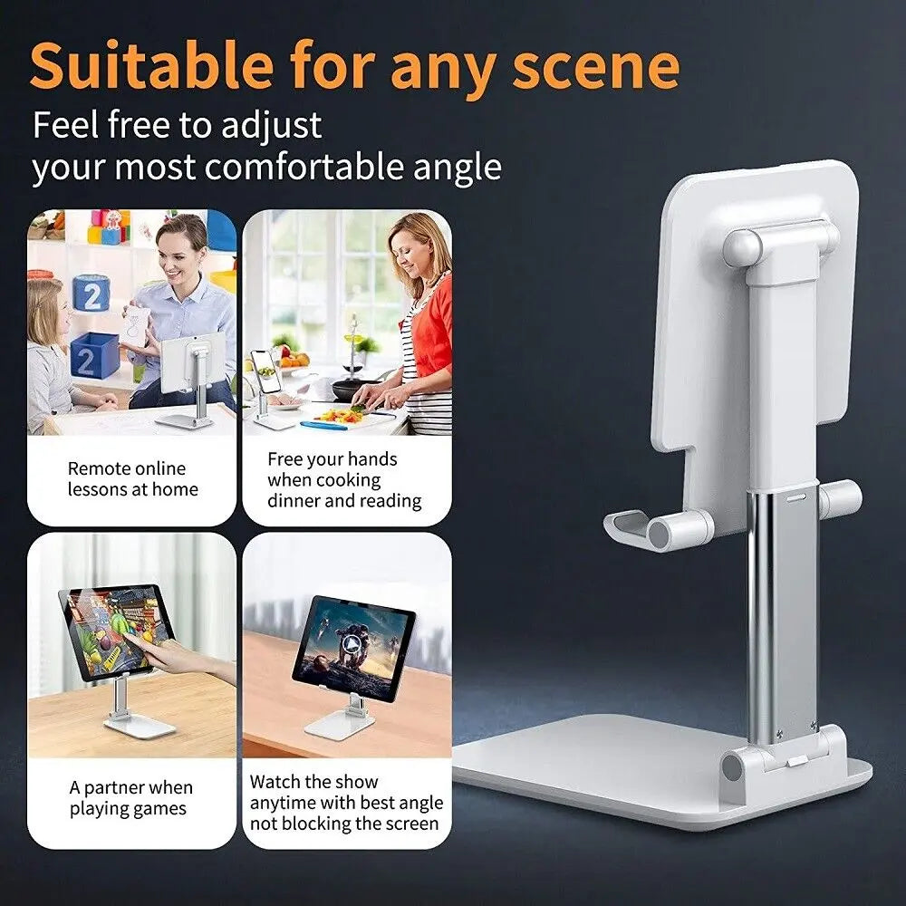 Cell Phone Stand Desktop Holder Tablet Stand Mount Mobile Phone Desktop Tablet Holder Table Cell Foldable Extend Support Desk Mobile Phone Holder Stand Trendify Hubs