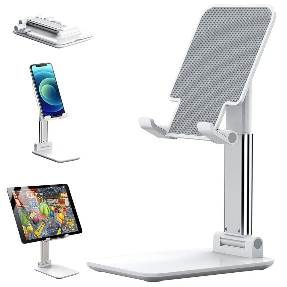 Cell Phone Stand Desktop Holder Tablet Stand Mount Mobile Phone Desktop Tablet Holder Table Cell Foldable Extend Support Desk Mobile Phone Holder Stand Trendify Hubs