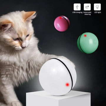 LED Laser Electronic Rolling Pet Funny Cat Toy Ball Trendify Hubs